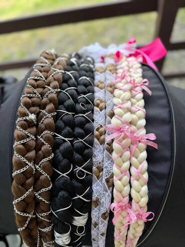 Комнатные растения: Хвосты на заколках, резинках из качественного термоволокна ( можно — 13