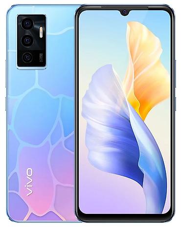 tab 9: Смартфон vivo (серия Y/V) в градиентном голубом цвете. Основные — 1