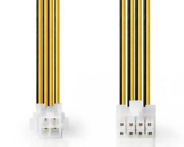 Druga oprema za računare i laptopove: Nedis interni naponski kabl – EPS 8‑pin (muški) na P4 4‑pin (ženski) — 4