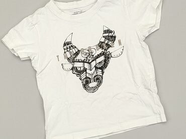 biale koszulki: Футболка, Reserved, 4-5 р., 104-110 см, стан - Дуже гарний