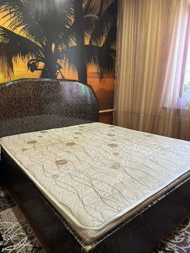 каркас для кровати: Эки кишилик керебет, Матрасы бар, узуну - 200 см