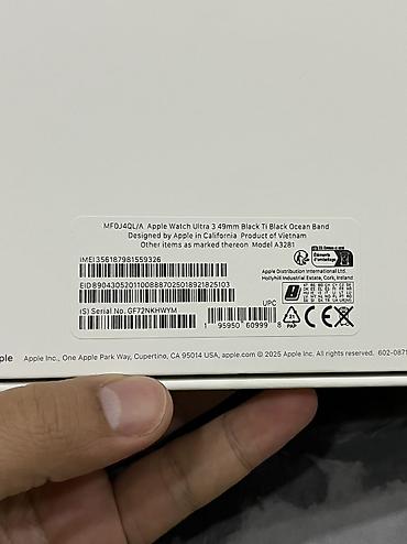 Apple Watch: Продаю Apple Watch Ultra 3 поколение 49 mm чёрные! Часы измеряют — 8