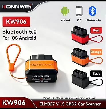 AZ - Diagnostic auto scanners: Novo - Konnwei KW906 Bluetooth OBD2 Auto dijagnostika ✅ Bluetooth 5.2 — 1