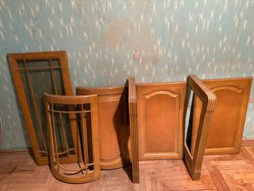 Мебель для дома: Двери для кухонной мебели из орехового дерева. Без каркаса. Состояние