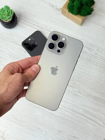 UAZ: IPhone 15 Pro Max, 256 GB, Gümüşü, Zəmanət, Face ID, Sənədlərlə