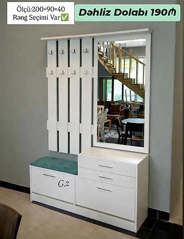 şkaf ucuz: Dəhliz Dolabı – 190₼ Ölçü: 200×90×40 Rəng seçimi var. Məhsul — 1