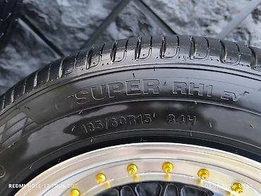 Унаа: Дөңгөлөктөр монтажда 185 / 60 / R 15, Жай, Колдонулган, Комплект, Куйма — 5
