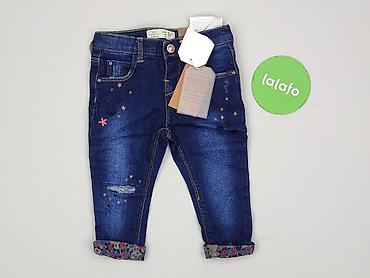 bluza polizei: Spodnie jeansowe, Zara, 9-12 miesięcy, stan - Idealny — 2