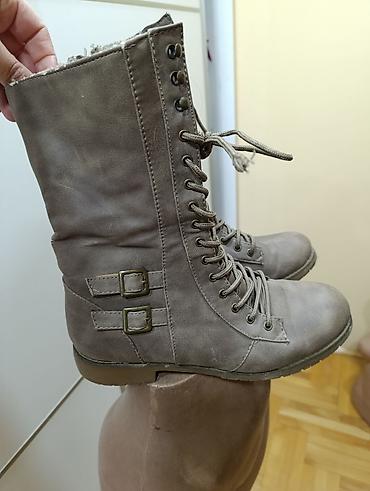 ugg cizme type 1: Ženske zimske čizme Jumex do polovine listova, sivo-taupe boje. - — 1