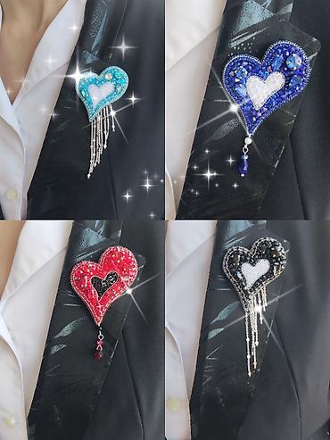 Броши: Брошь, Женские, Бисер — 5