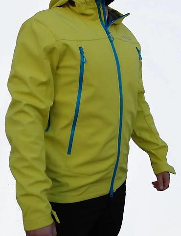 pull: Muška outdoor softshell jakna – žuta sa plavim rajsferšlusima - — 9