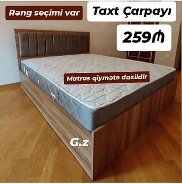 matraslar: Taxt çarpayı – matrassız yox, matrasla birlikdə! - Ölçü: iki nəfərlik — 1