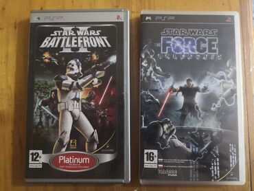 PSP (Sony PlayStation Portable): Star Wars Battlefront 2, Star Wars Force Unleashed UMD диски с
