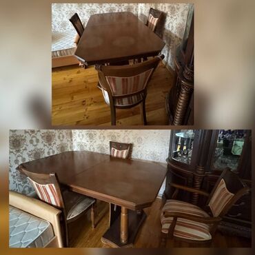 столы для кухни: Endirim edildi ❌ Stol 150 azn. Stol bagli veziyyetde 8 neferlikdir 🏡