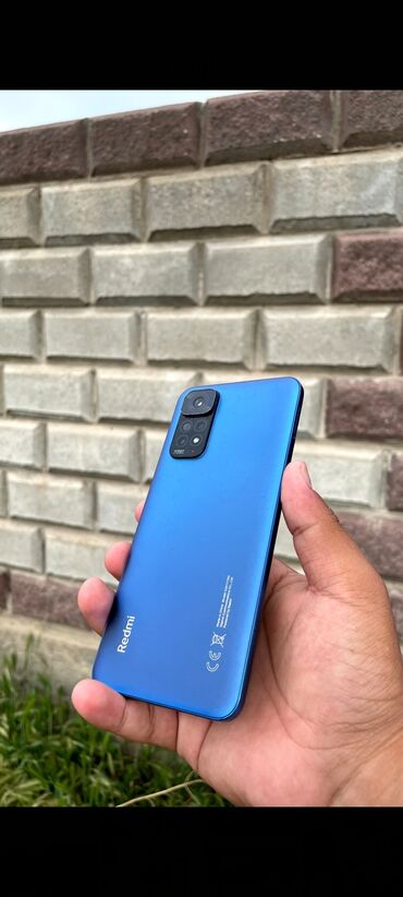 xiaomi телефон: Xiaomi, Redmi Note 11S, Б/у, 128 ГБ, цвет - Синий, 1 SIM, 2 SIM