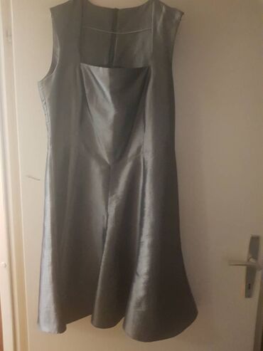 zara svecane haljine 2022: 2XL (EU 44), color - Grey, Evening, Without sleeves