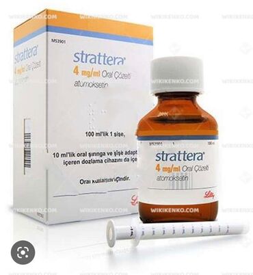 İnqalyatorlar, nebulizerlər: Strattera 4 mg sirop satilir .Apteklerde qiymeti yuksekdi tapleti ile