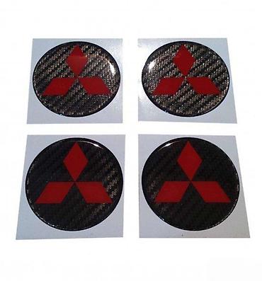 tomas motor: MITSUBISHI-carbon stikeri za felne- 54 📌 Opis: Samolepljivi stikeri — 1