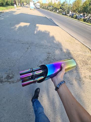 Katalizatorlar, səsboğucular: Avtomobil üçün universal rəng dəyişən (neochrome) səsləndirici ucluq — 1