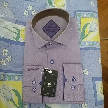 kisi koynekleri klassik: Рубашка Massimo Dutti, XS (EU 34), цвет - Фиолетовый