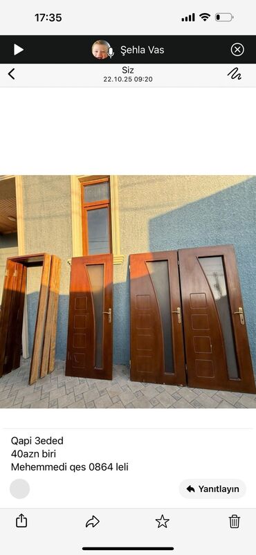 otaq qaplar: İşlənmiş Otaq qapısı Şəbəkə ilə, Zəmanətsiz, Ünvandan götürmə