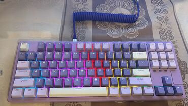 klaviatura qiymətləri: XINMENG X87 mechanical keyboard WHITE SALTY SWITCH,Qiymət barəfə