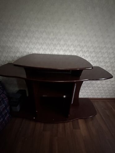 телевизор оптом: Тумба и подставка для телевизора, Б/у, Напольная, Дерево, Самовывоз, цвет - Коричневый