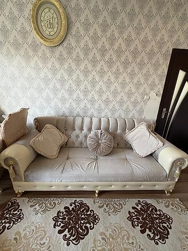 Divanlar: Divan, İşlənmiş, Açılmayan, Bazasız, Vеlur parça — 3