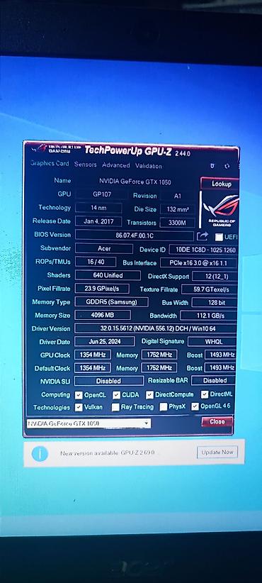 notebook: Игровой, Б/у, Intel Core i5 — 8