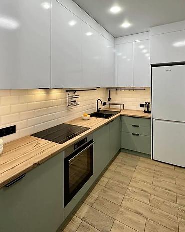 Кухонные гарнитуры: Кухонный гарнитур, Новый, цвет - Серый, ДСП, Бесплатная доставка — 41