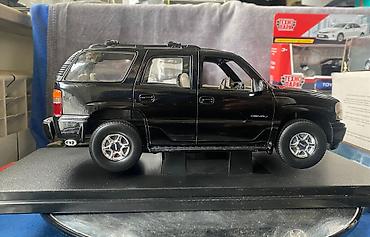 Avtomobil modelləri: Коллекционная модель GMC Yukon Denali black 2001 Welly Art  — 11