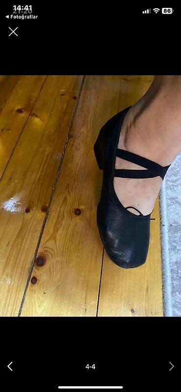 Baletkalar: Qara rəngli qadın rəqs ayaqqabısı unvan Hezi Aslanov tezedir - Model — 3