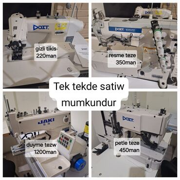 Ütülər və buxarlayıcılar: Tikiş maşını İşlənmiş,Mexaniki, 2 saplı Ünvandan götürmə