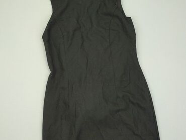 sukienki czarna z rozcięciem: Sukienka, L, stan - Dobry