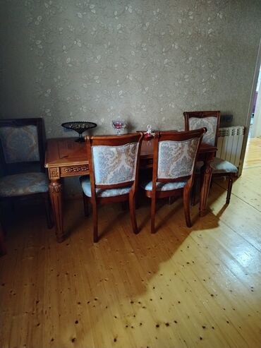 стол трансформер стеклянный: Для гостиной, Б/у, Раскладной, 6 стульев