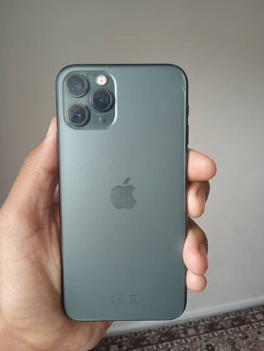 iphone 11 64гб: IPhone 11 Pro, Б/у, 64 ГБ, Зеленый, Чехол, В рассрочку