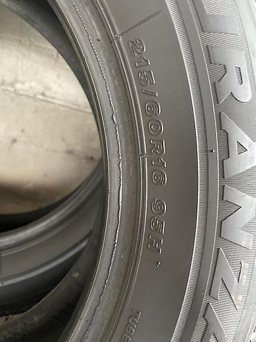 шины урал: Шины 215 / 60 / R 16, Б/у, Bridgestone — 4