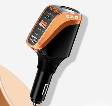 автомобильное зарядное: Автомобильное зарядное устройство Ozio Type-C PD3.0 + USB QC4.0 + USB
