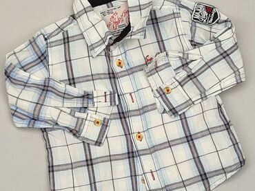 Shirts: Shirt 1.5-2 years, condition - Very good, pattern - Cell, color - White