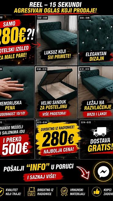 antiques: Ugaona garnitura i kreveti – premium komfor i pametna funkcionalnost — 2