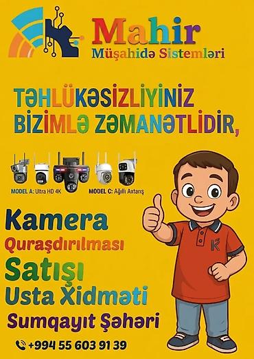 fotoaparat icarə: Kamera Quraşdırılması, Satısı, Usta Xidmeti, xidmetinizdeyik Tel — 1