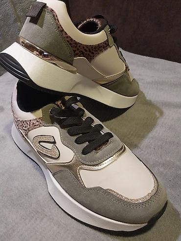 Women's Sneakers and athletic shoes: Ženske patike – modni chunky model - Dizajn: kombinacija bež/ekru sa — 3