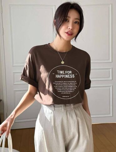 Футболки: Футболки Размер: оверсайз В наличии разные цвета и минималистические — 7