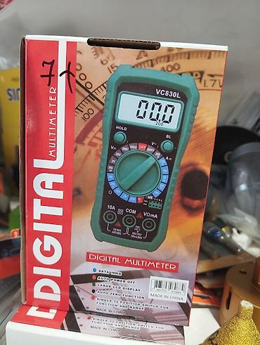Rəqəmsal Multimetr VC830L - Geniş LCD ekran - V və mV gərginlik