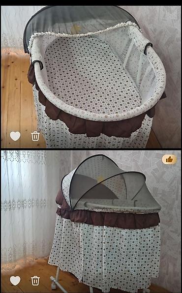 Ev və bağ: Körpə beşiyi – bassinet tipli - Oval formalı yuxu səbəti, yumşaq — 1