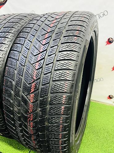 Шины: Шины 285 / 40 / R 22, Зима, Б/у, Пара, Внедорожные (АТ/МТ), Италия, Pirelli — 2