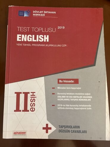 Velosiped ehtiyyat hissələri: Məhsul: “Test Toplusu – English, II hissə (2019)” – Dövlət İmtahan