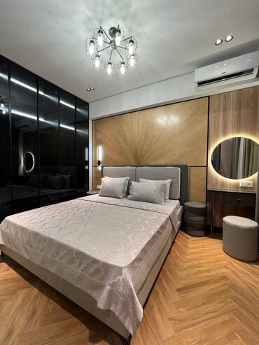 аренда квартир в бишкеке на долгий срок: 1 комната, Душевая кабина, Постельное белье, Кондиционер