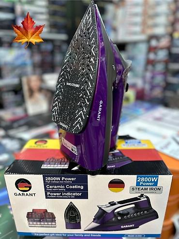 ütü altı: Garant buxarlı ütü – 2800W güc - Güc: 2800W – tez isinmə və ardıcıl — 1