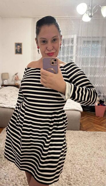 Haljine: PS Fashion XL, bоја - Crna, Koktel, klub, Dugih rukava — 1